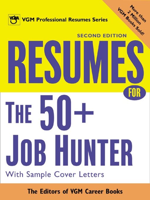 Title details for Resumes for the 50+ Job Hunter by Editors of VGM Career Books - Wait list